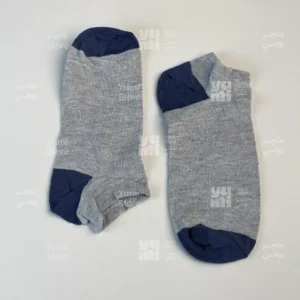 شراب أنكل رجالي - رمادي بملامح كحلية كلاسيك